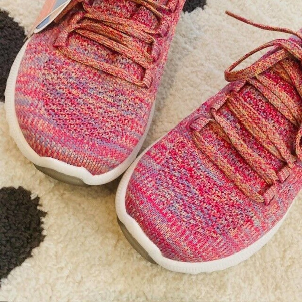 NWT Aetrex $130 Women's Size 7 Carly Arch Support Pink Knit Orthotic Sneaker - Picture 7 of 13